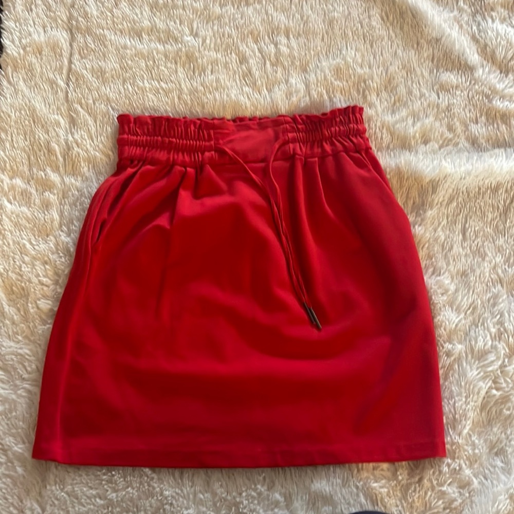 Red skirt